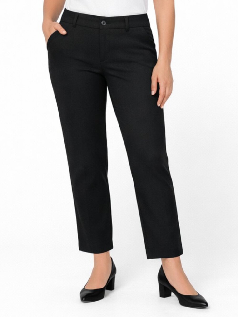 Banana Republic Tailored Black Straight Leg Dress Pants | Size 16